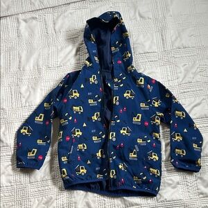 Kids Blue Construction Print Jacket